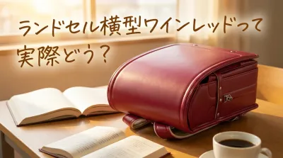 ランドセル横型ワインレッドって実際どう？