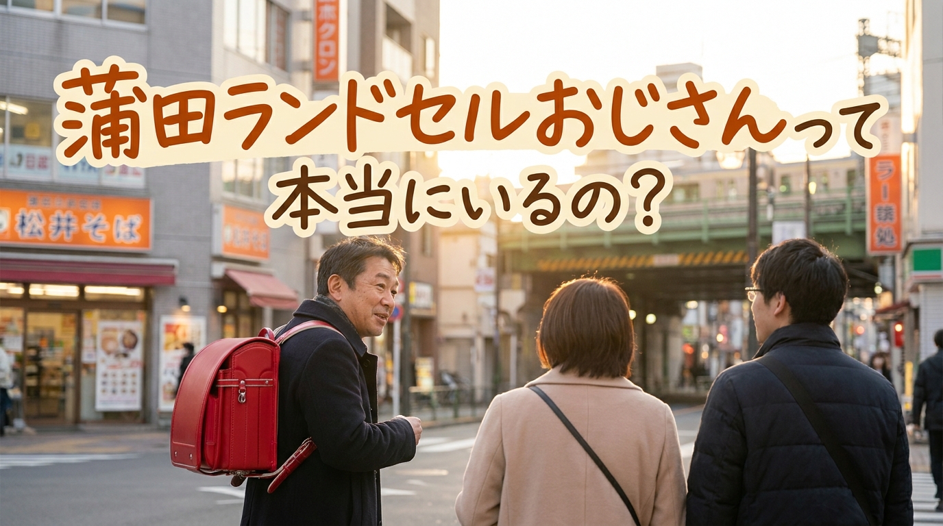 蒲田ランドセルおじさんって本当にいるの？