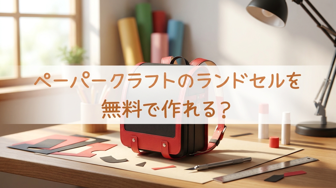 ペーパークラフトのランドセルを無料で作れる?