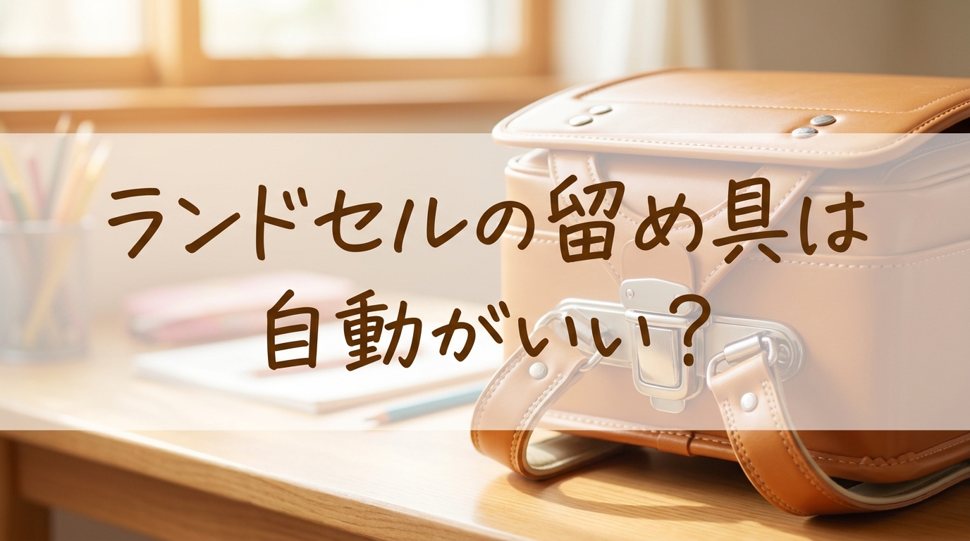 ランドセルの留め具は自動がいい?