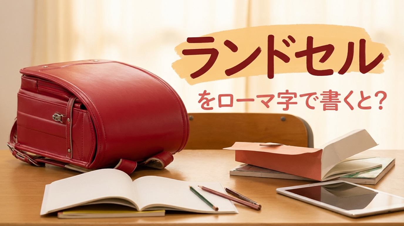 ランドセルをローマ字で書くと？