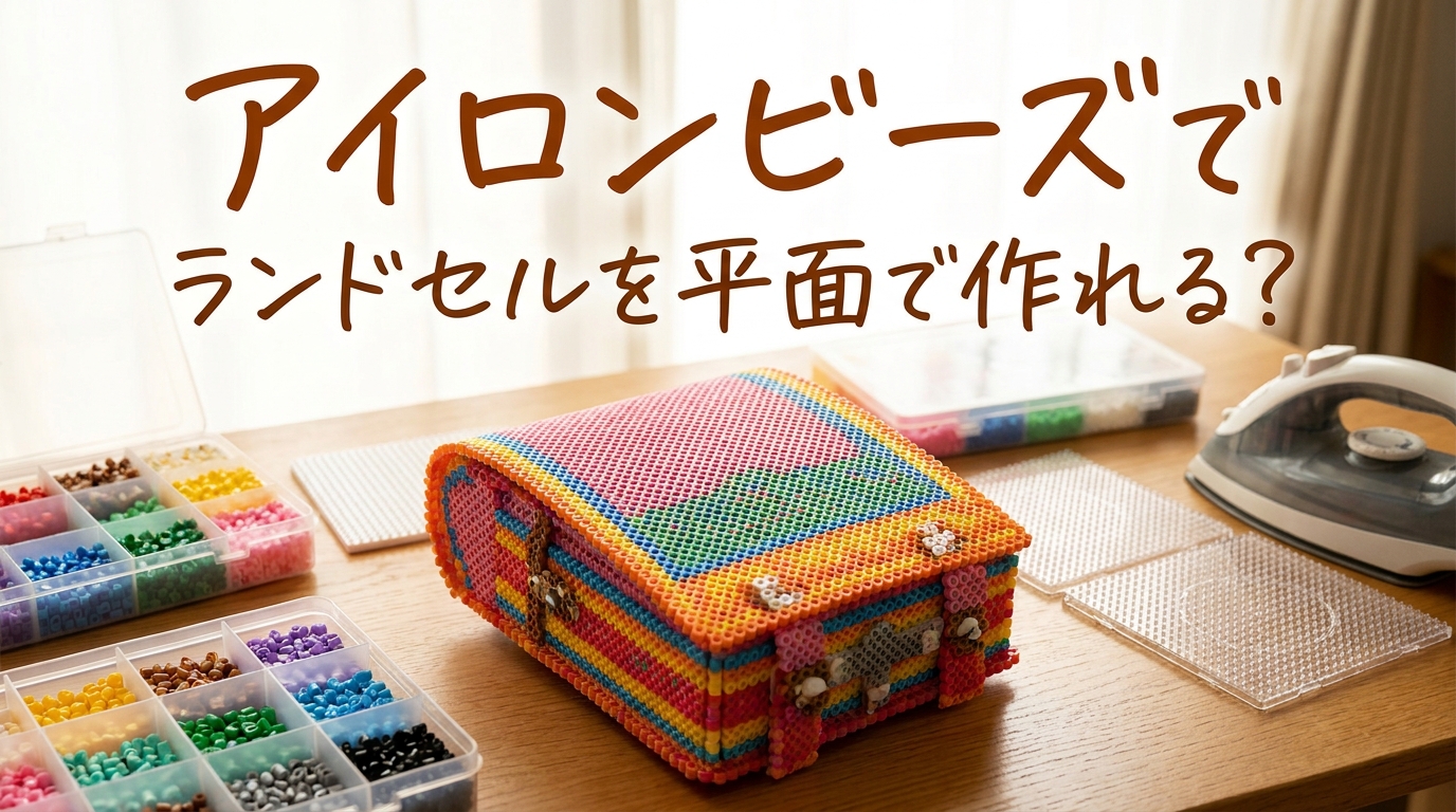 アイロンビーズでランドセルを平面で作れる？