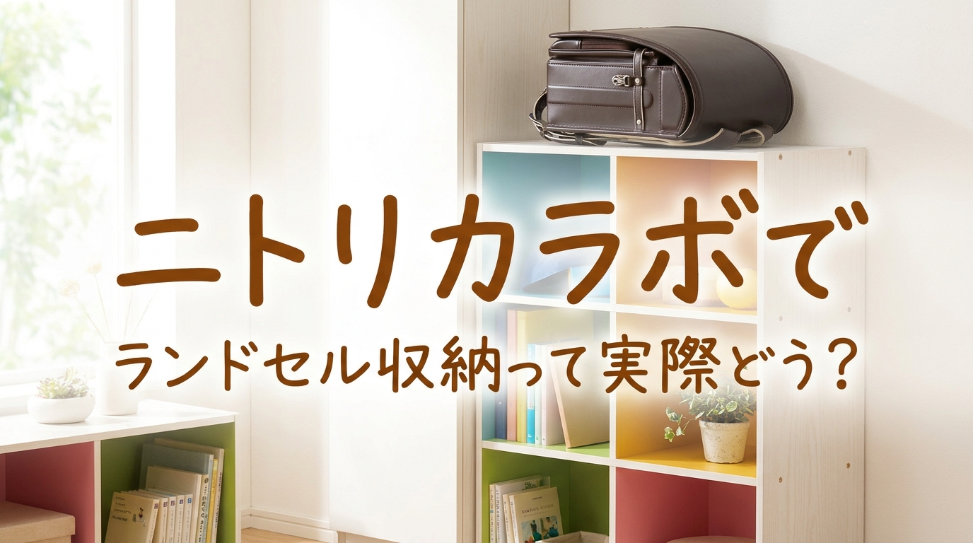 ニトリカラボでランドセル収納って実際どう?