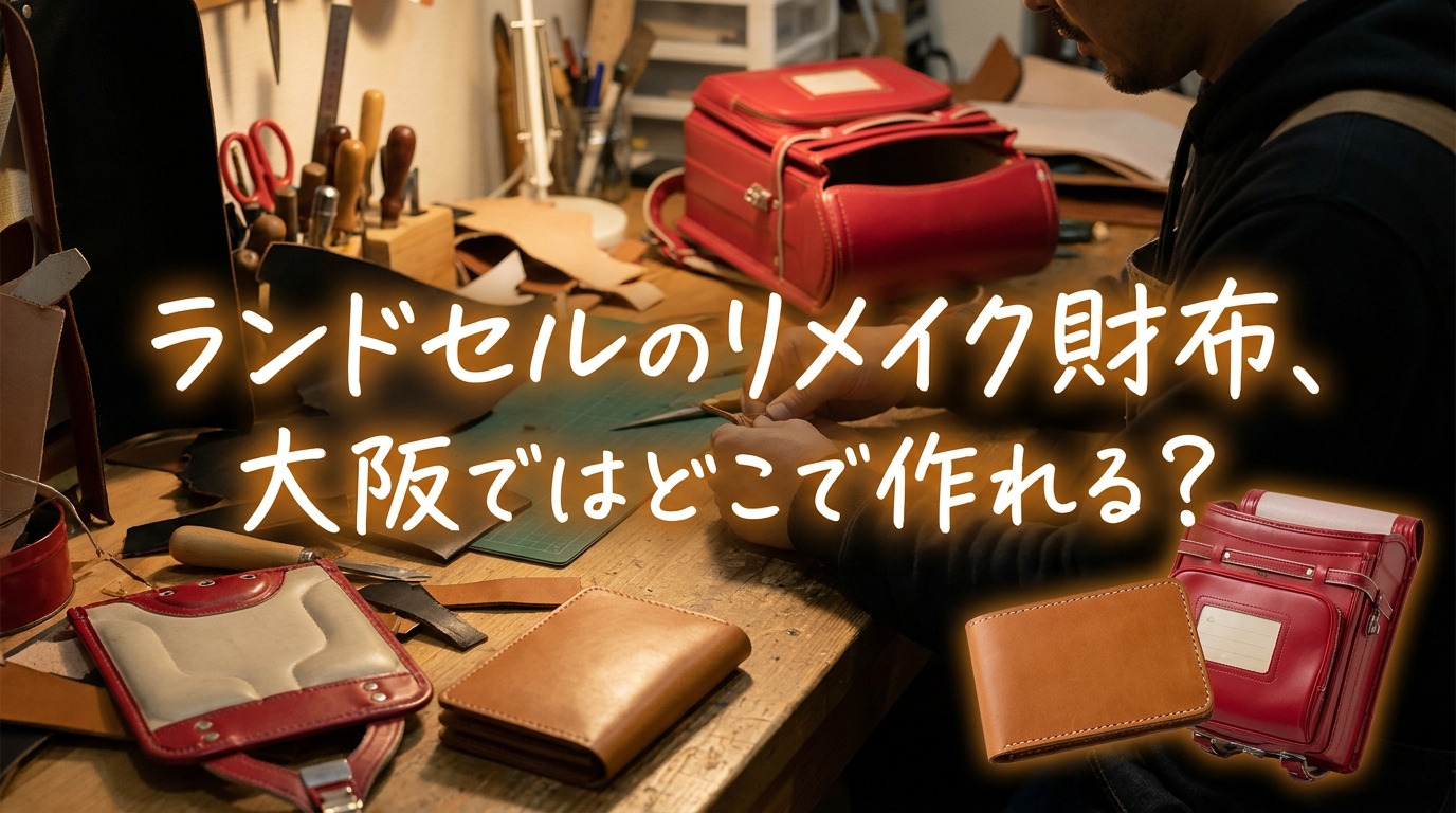ランドセルのリメイク財布、大阪ではどこで作れる？