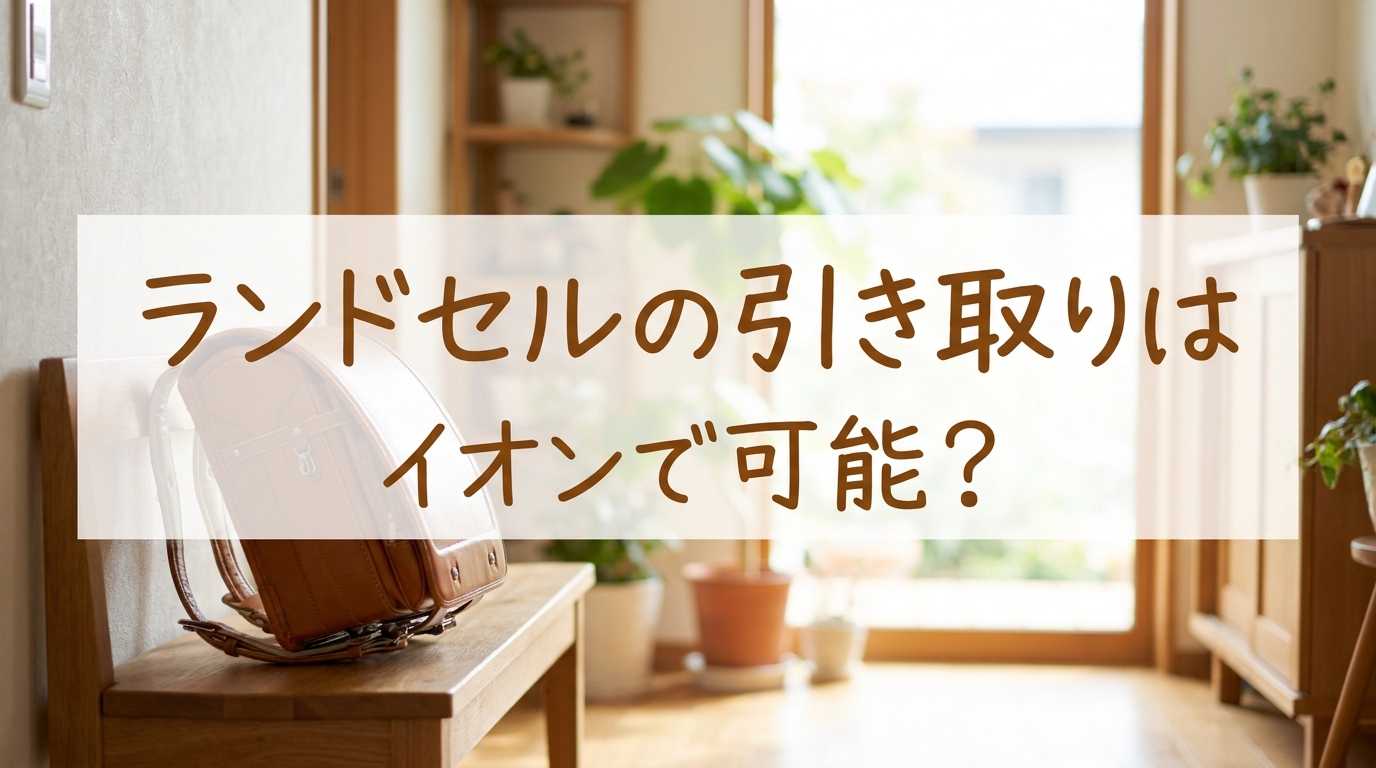 ランドセルの引き取りはイオンで可能？