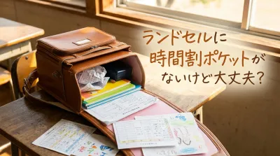 ランドセルに時間割ポケットがないけど大丈夫？