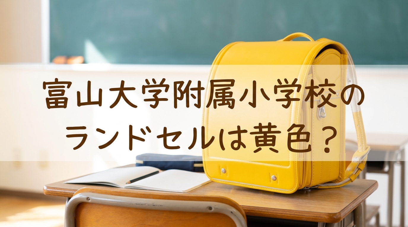 富山大学附属小学校のランドセルは黄色？