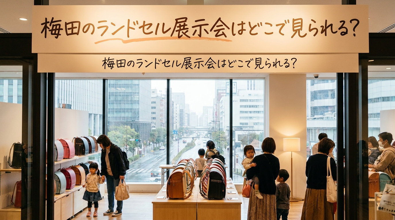 梅田のランドセル展示会はどこで見られる？