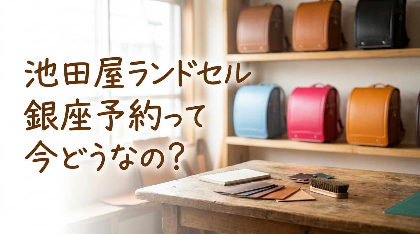 池田屋ランドセル銀座予約って今どうなの？