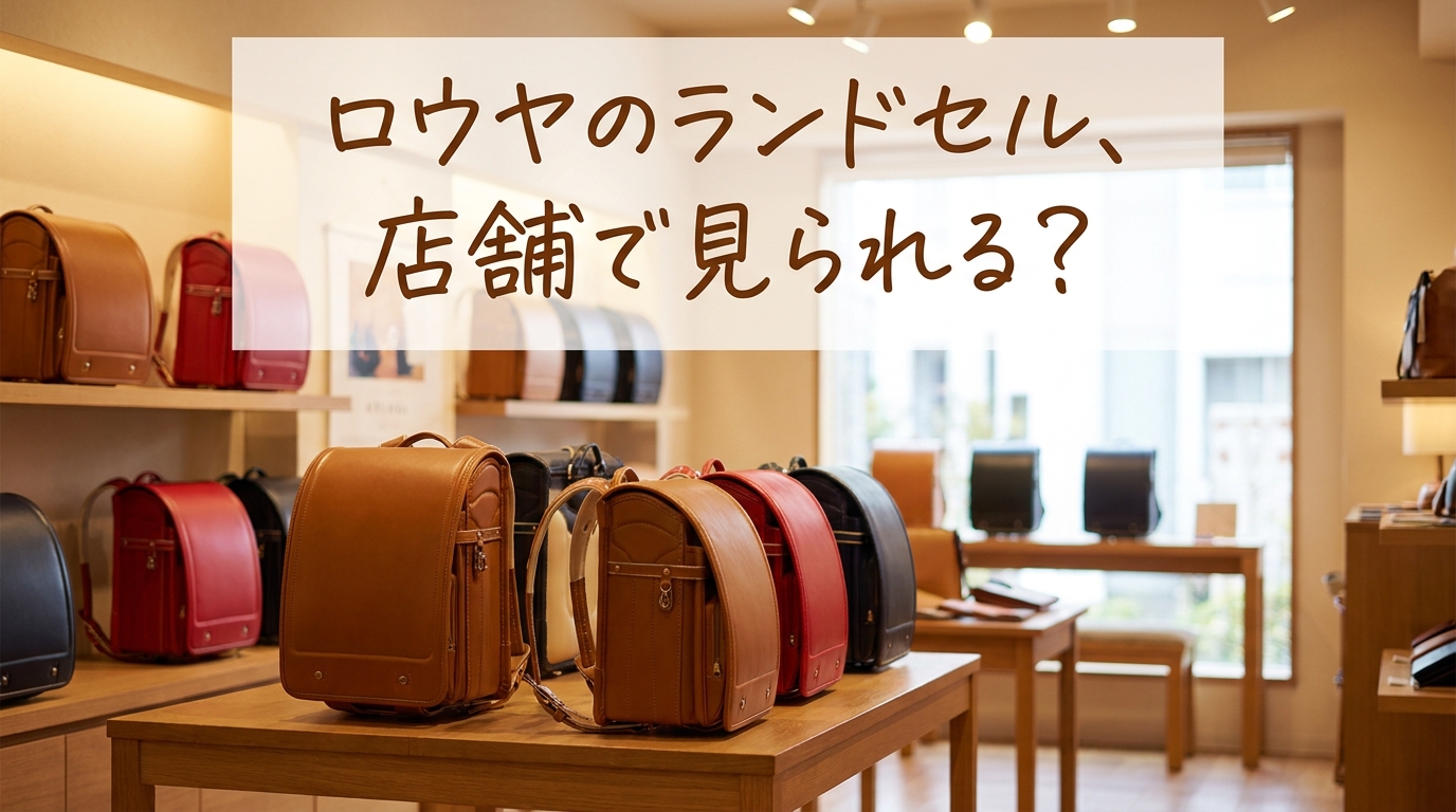 ロウヤのランドセル、店舗で見られる？