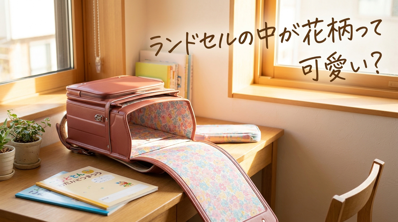 ランドセルの中が花柄って可愛い？