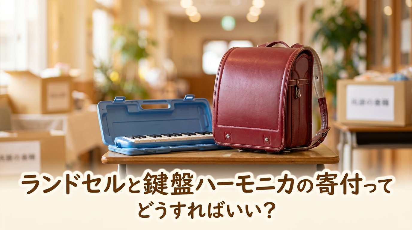 ランドセルと鍵盤ハーモニカの寄付ってどうすればいい？