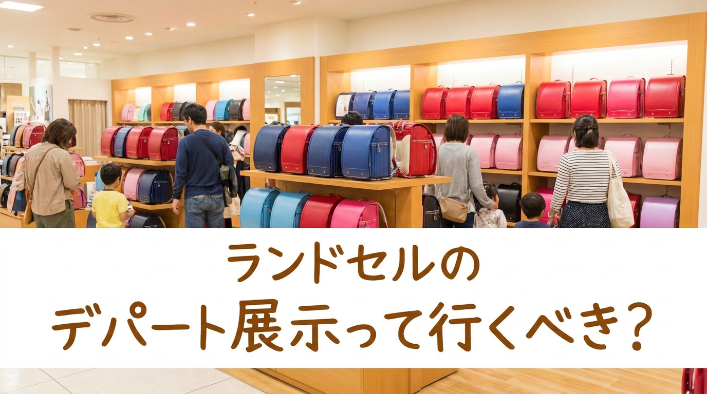 ランドセルのデパート展示って行くべき？