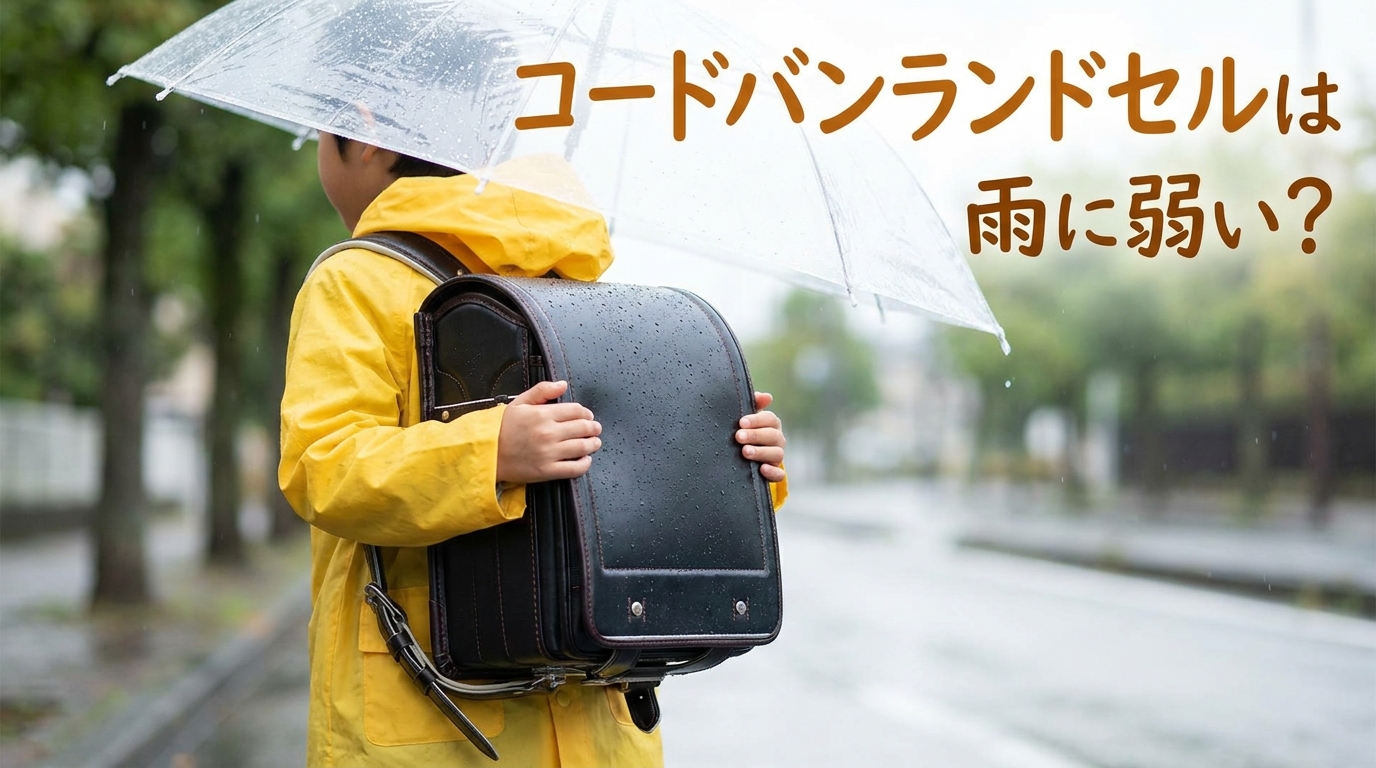 コードバンランドセルは雨に弱い?