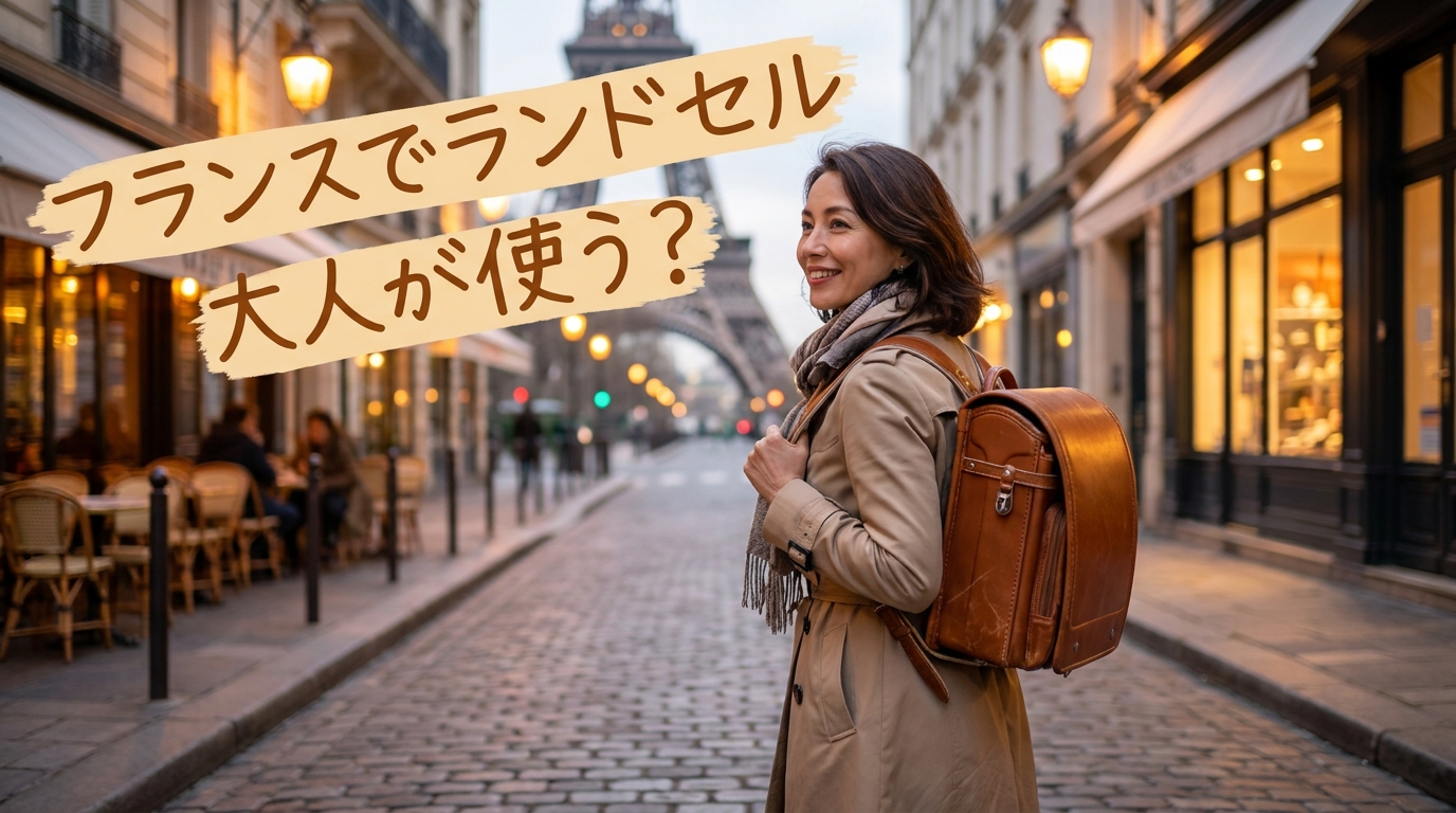 フランスでランドセルを大人が使う？