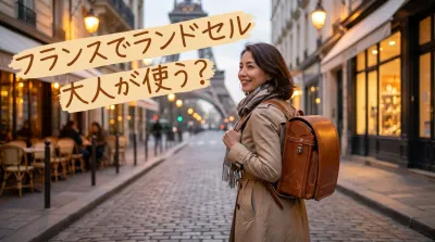 フランスでランドセルを大人が使う？