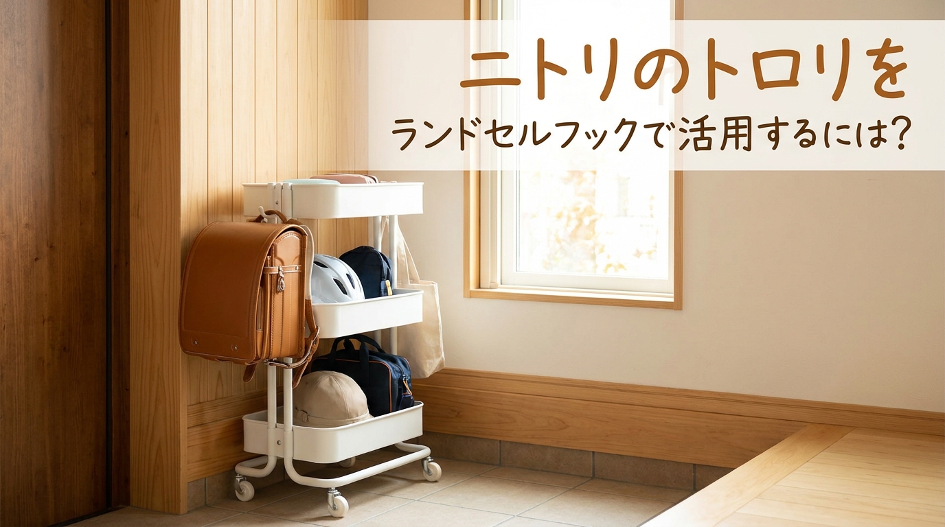 ニトリのトロリをランドセルフックで活用するには？