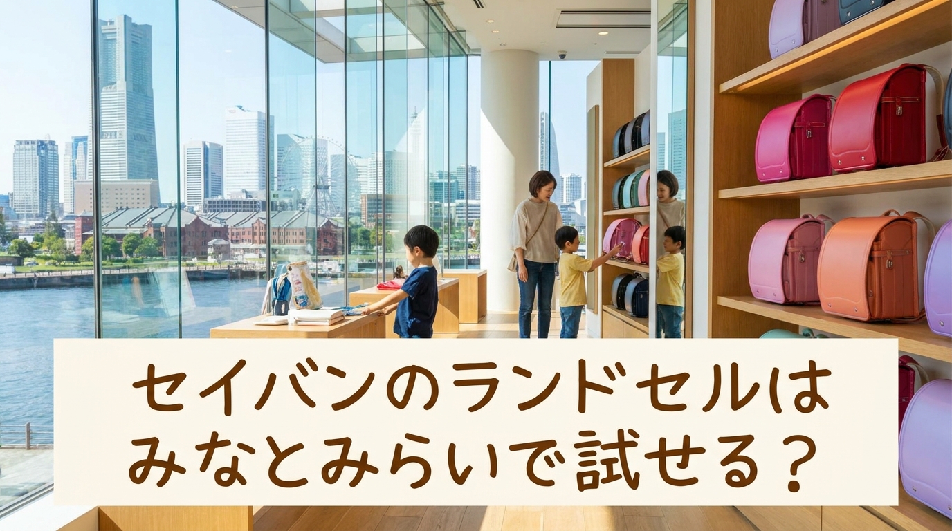 セイバンのランドセルはみなとみらいで試せる？
