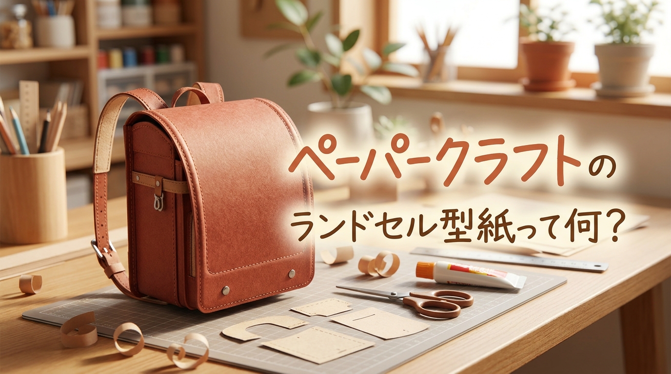 ペーパークラフトのランドセル型紙って何？