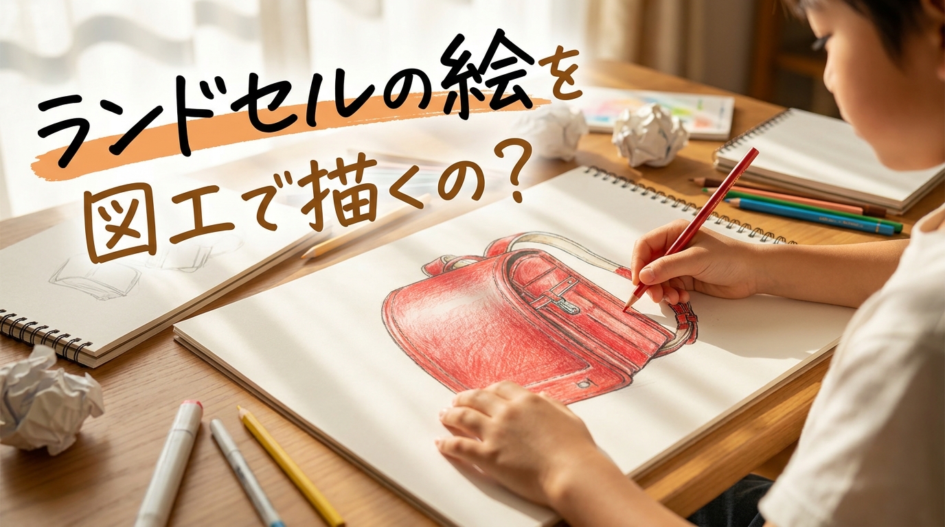 ランドセルの絵を図工で描くの？