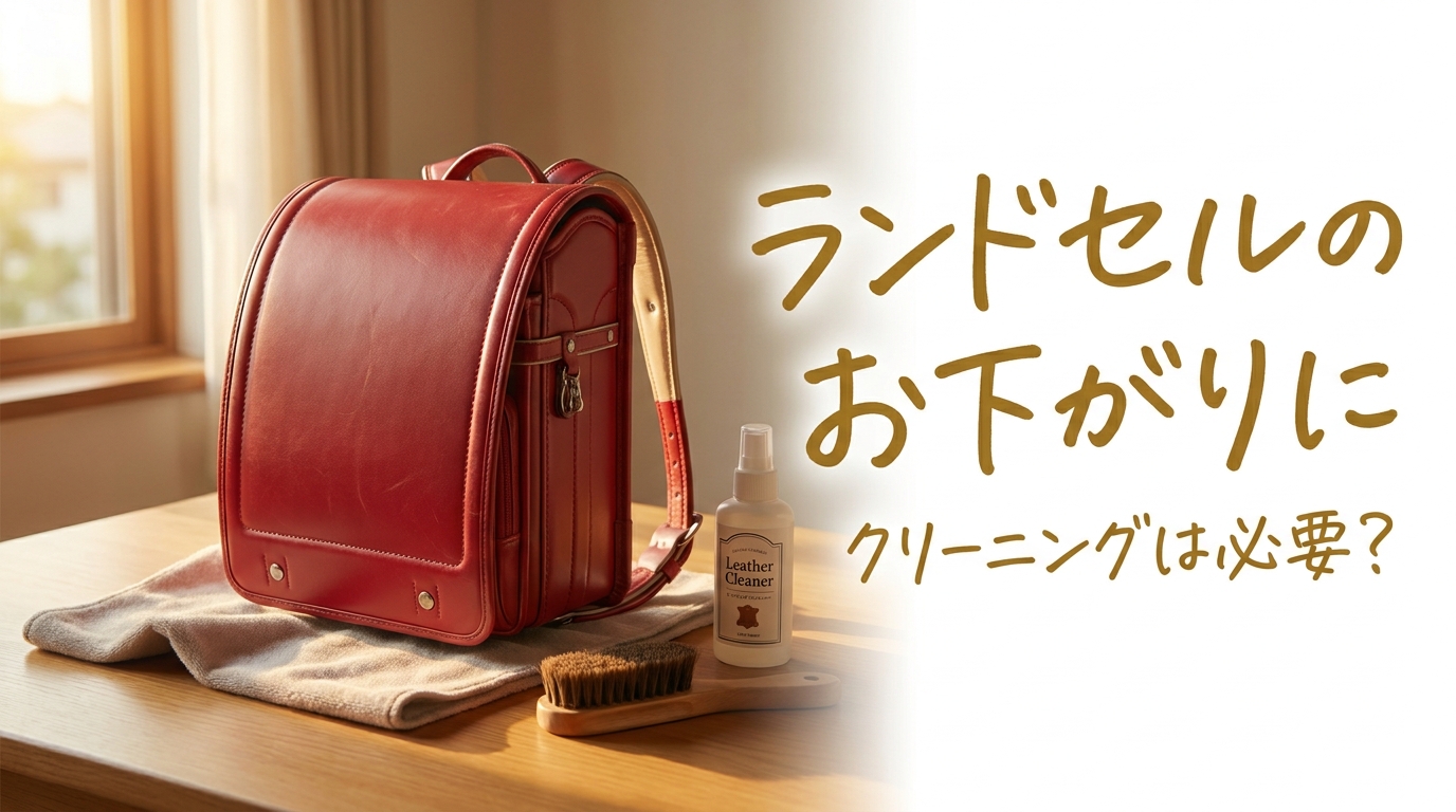 ランドセルのお下がりにクリーニングは必要？