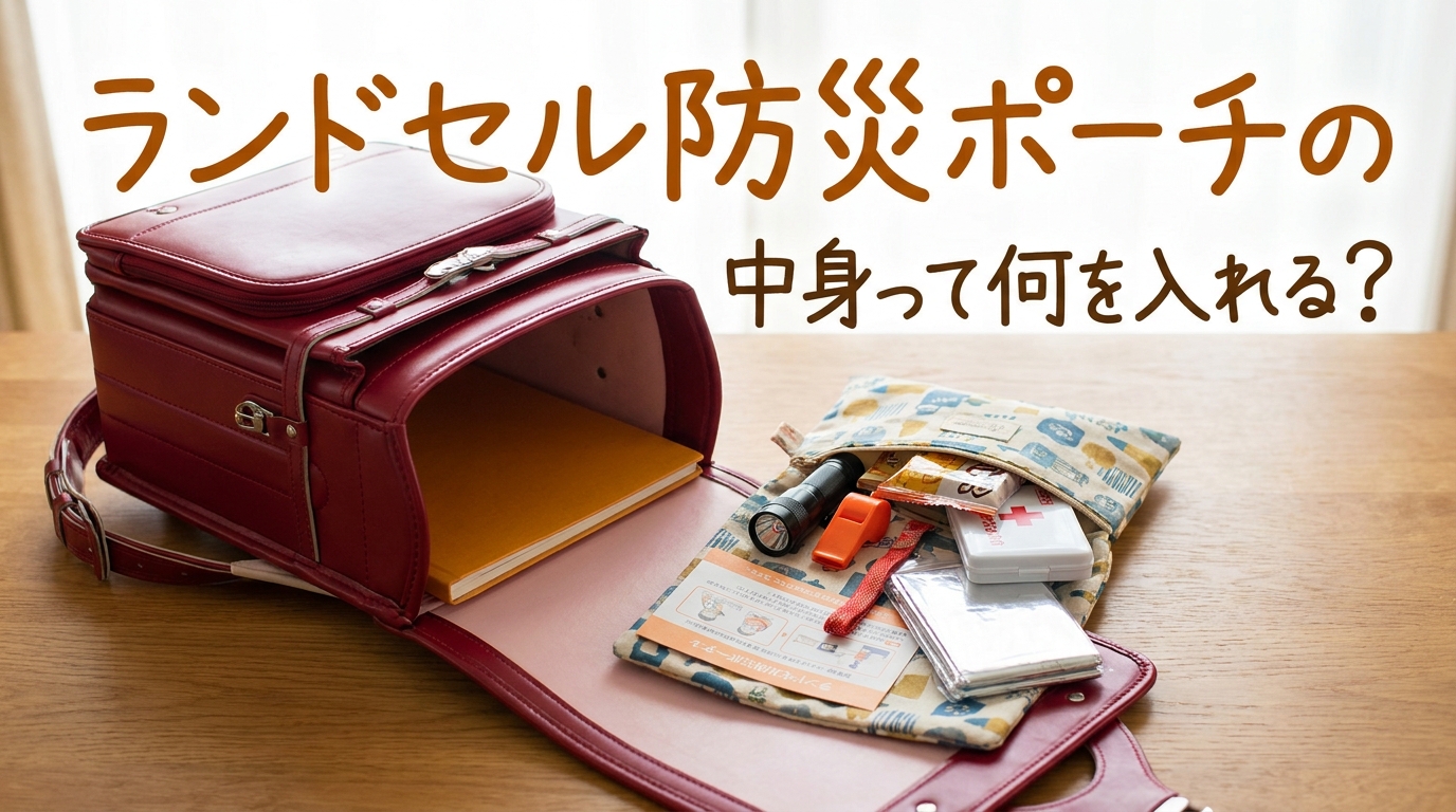 ランドセル防災ポーチの中身って何を入れる？