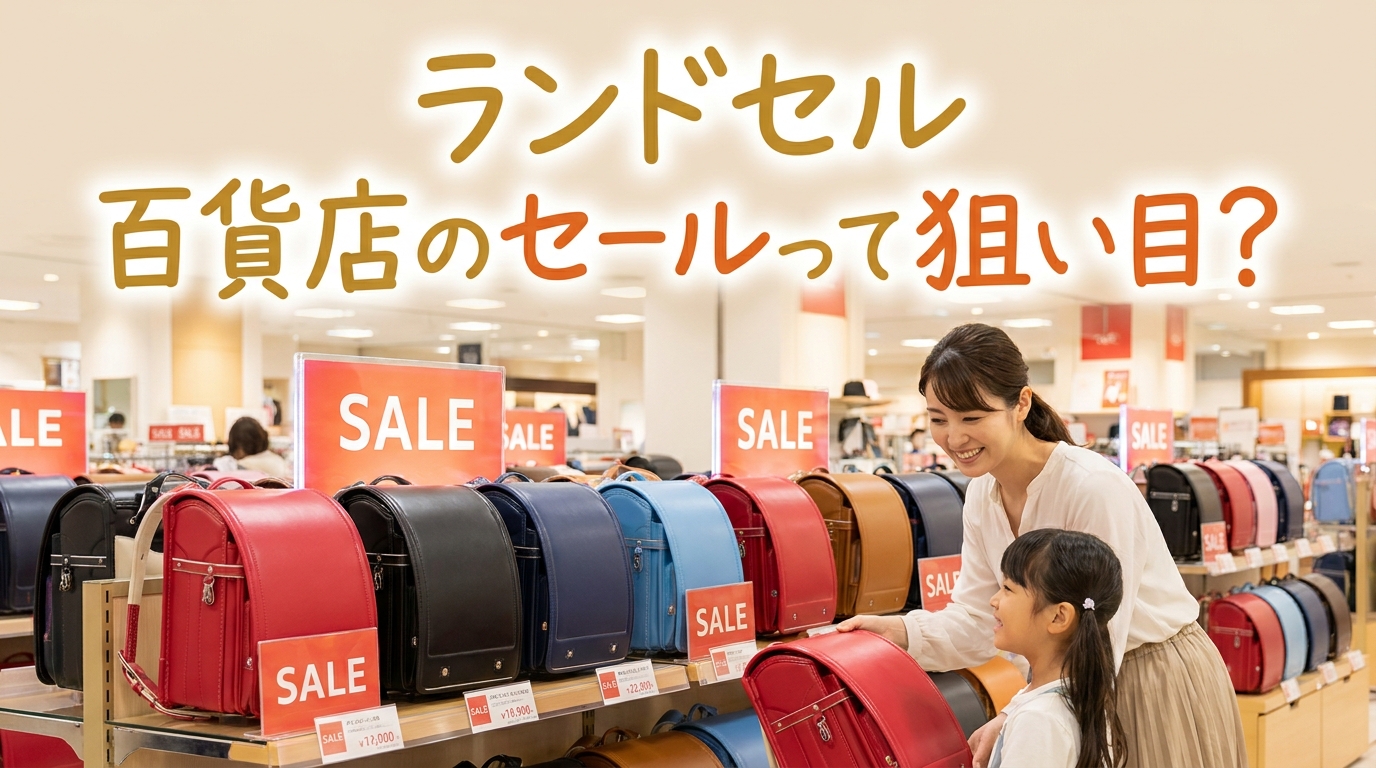 ランドセル、百貨店のセールって狙い目？