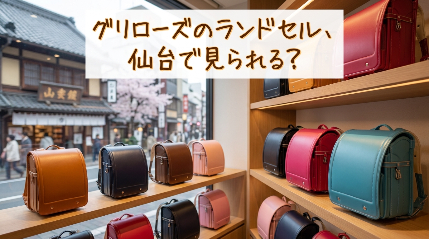 グリローズのランドセル、仙台で見られる?