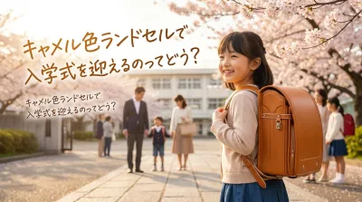 キャメル色ランドセルで入学式を迎えるのってどう？