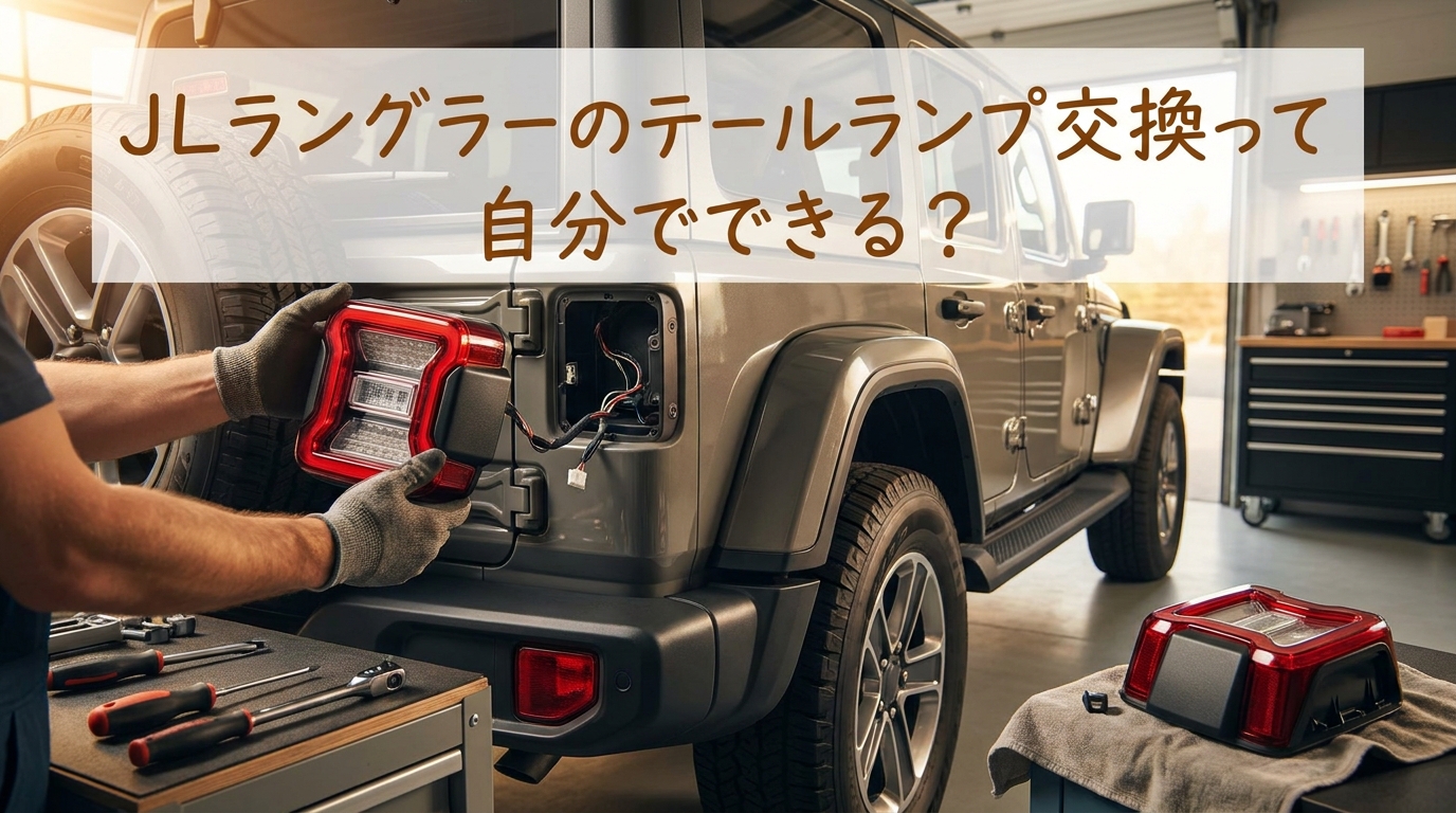 JLラングラーのテールランプ交換って自分でできる？