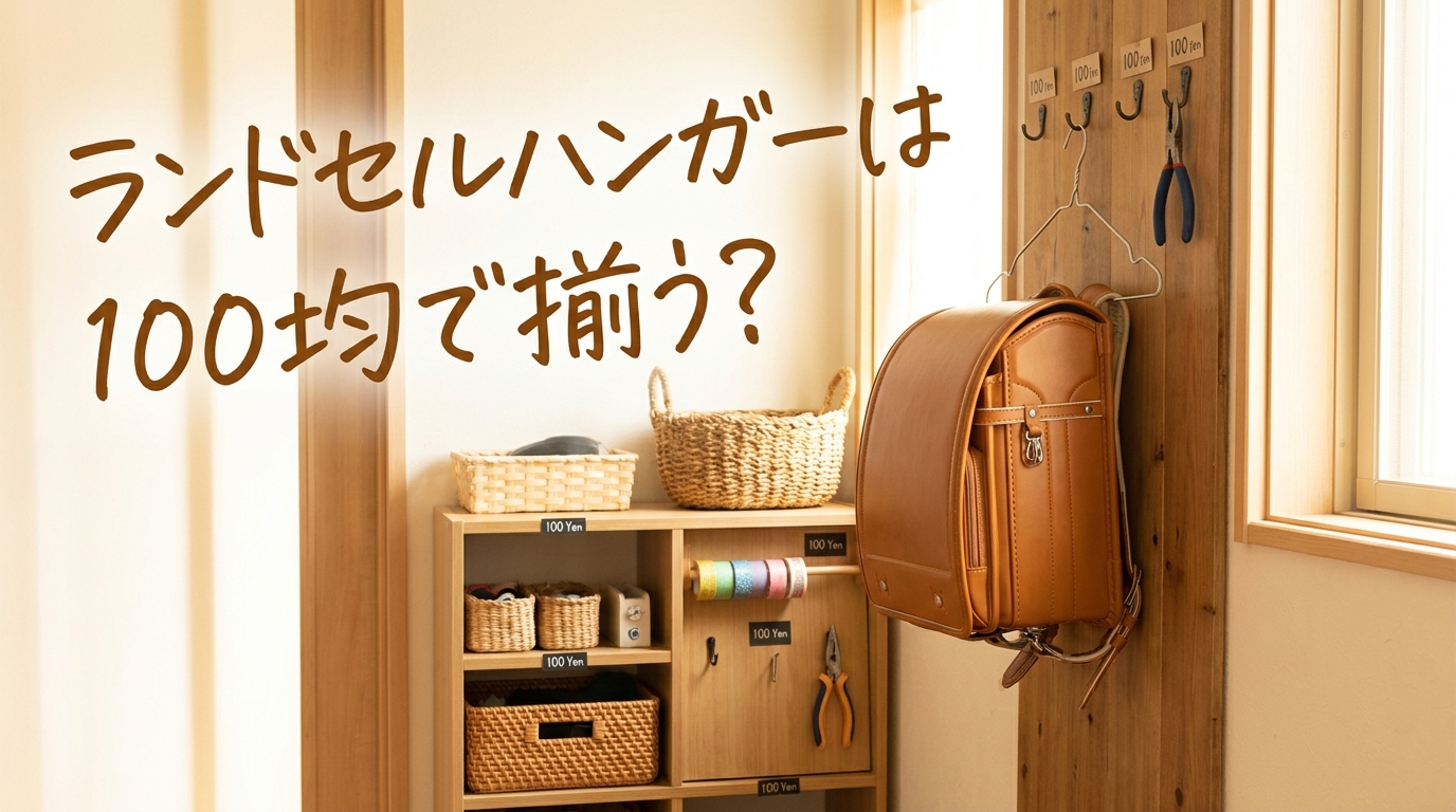 ランドセルハンガーは100均で揃う？