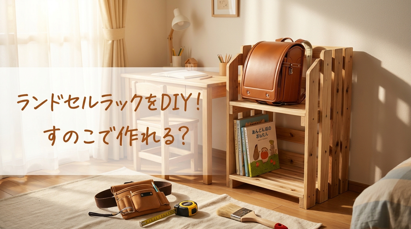 ランドセルラックをDIY！すのこで作れる？