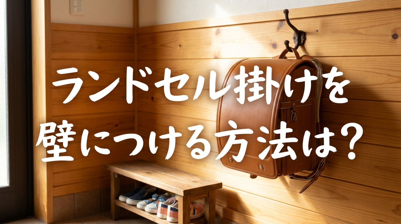 ランドセル掛けを壁につける方法は？