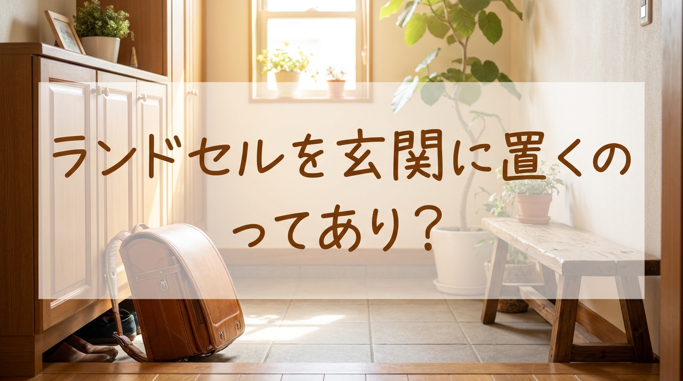 ランドセルを玄関に置くのってあり？