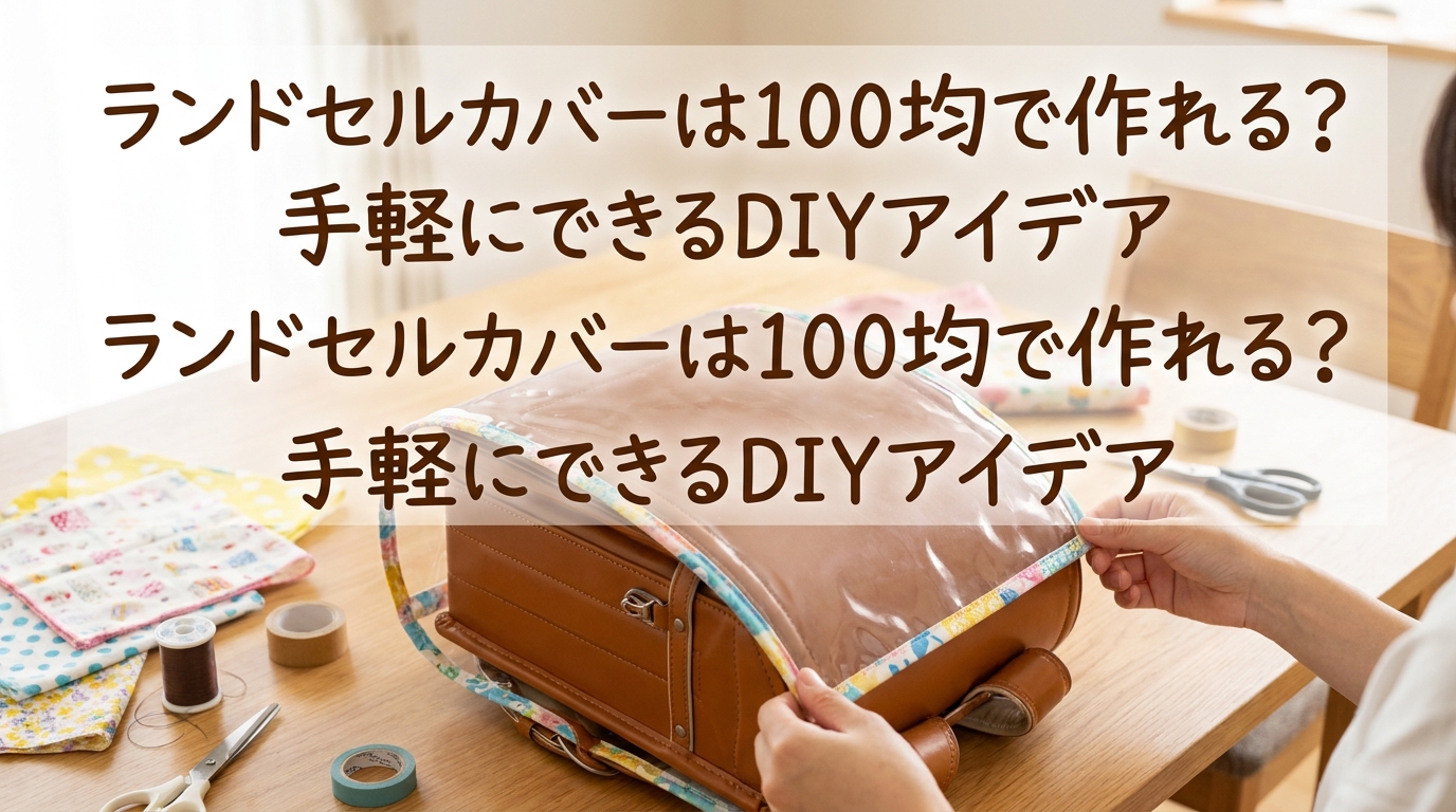 ランドセルカバーは100均で作れる?