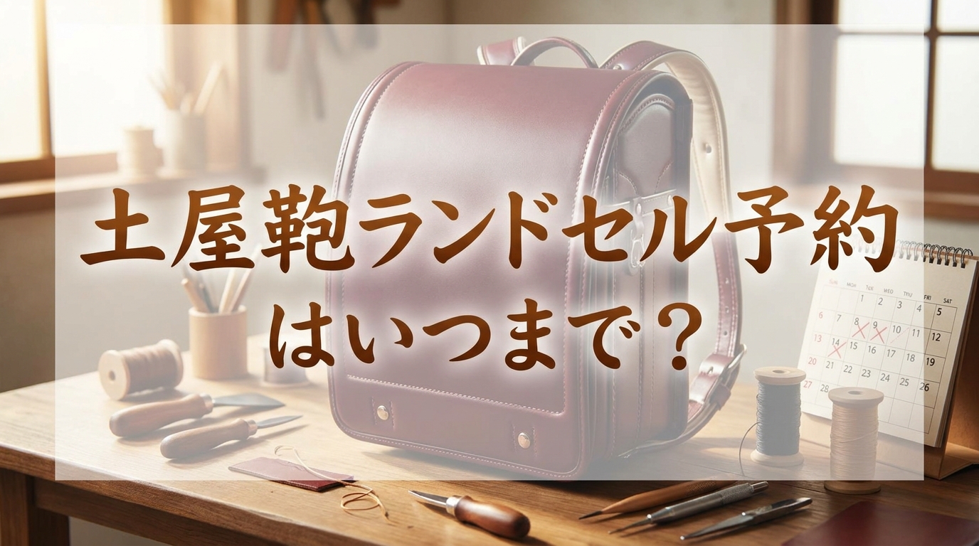 土屋鞄ランドセル予約はいつまで？