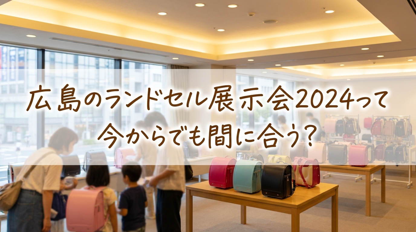 広島のランドセル展示会2024って今からでも間に合う？
