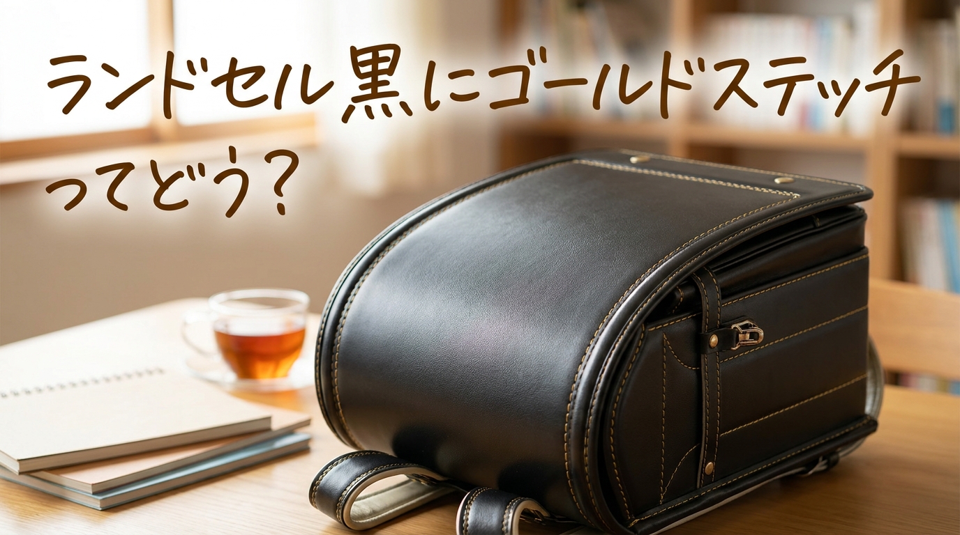 ランドセル黒にゴールドステッチってどう？
