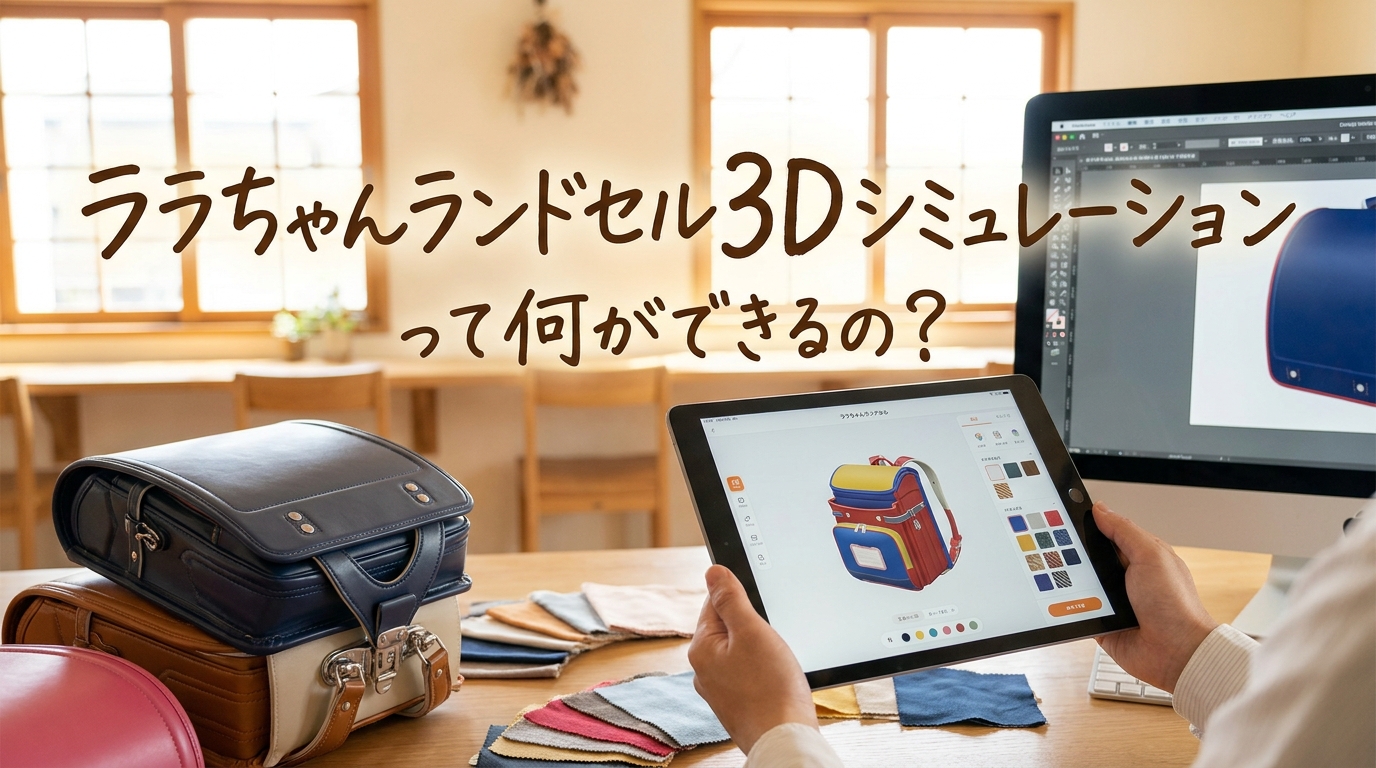 ララちゃんランドセル3Dシミュレーションって何ができるの?