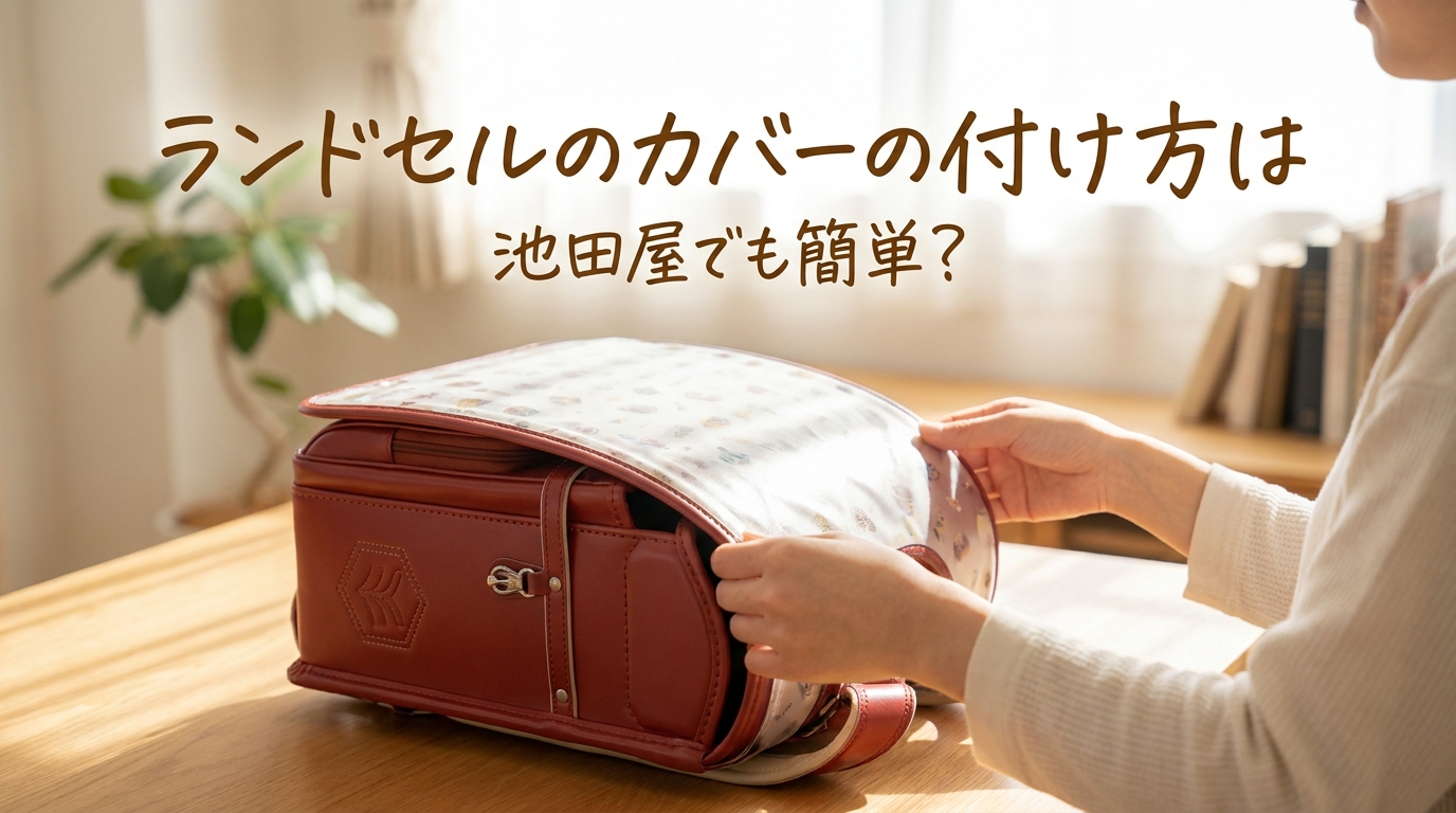 ランドセルのカバーの付け方は池田屋でも簡単？