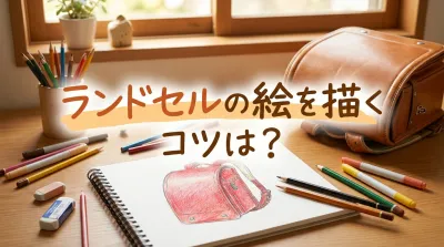 ランドセルの絵を描くコツは？