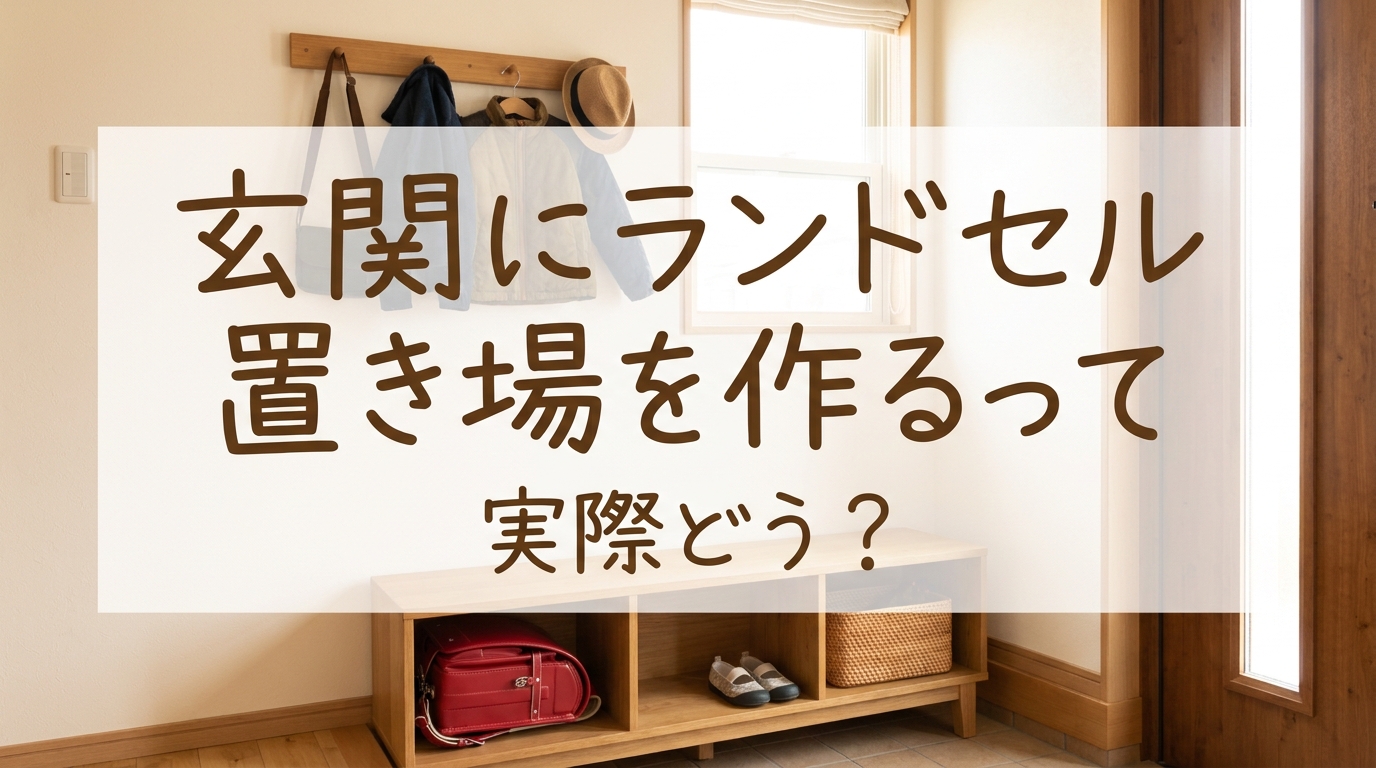 玄関にランドセル置き場を作るって実際どう？