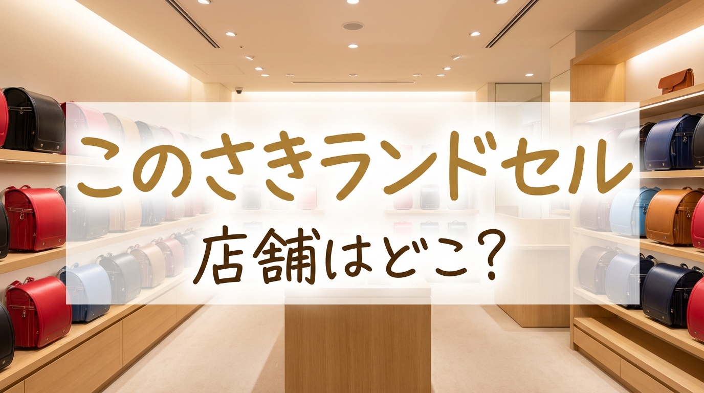 このさきランドセル店舗はどこ?