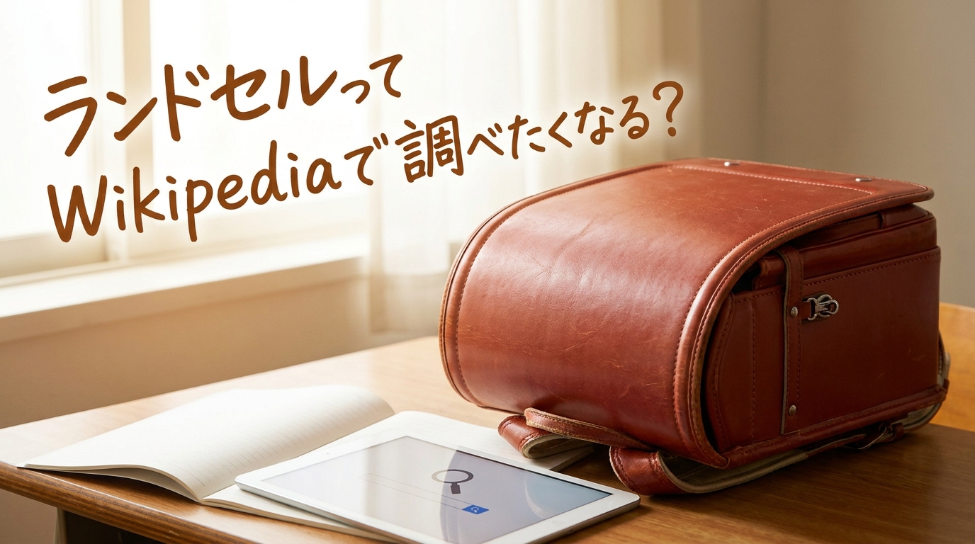 ランドセルってWikipediaで調べたくなる？