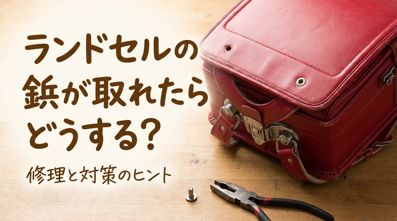ランドセルの鋲が取れたらどうする？