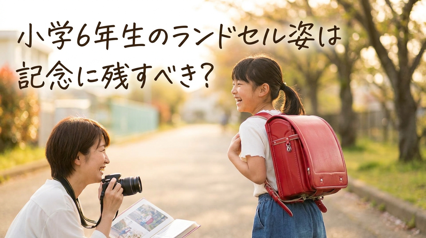 小学6年生のランドセル姿は記念に残すべき？