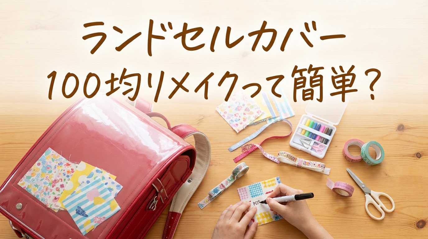 ランドセルカバー100均リメイクって簡単？