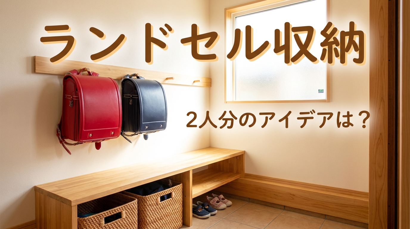 ランドセル収納2人分のアイデアは？