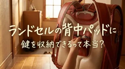 ランドセルの背中パッドに鍵を収納できるって本当？