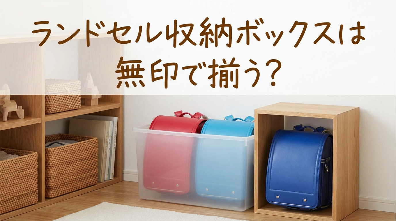 ランドセル収納ボックスは無印で揃う？